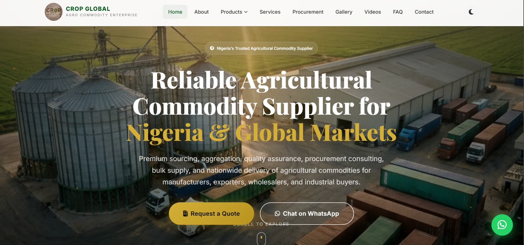 landing page website preview